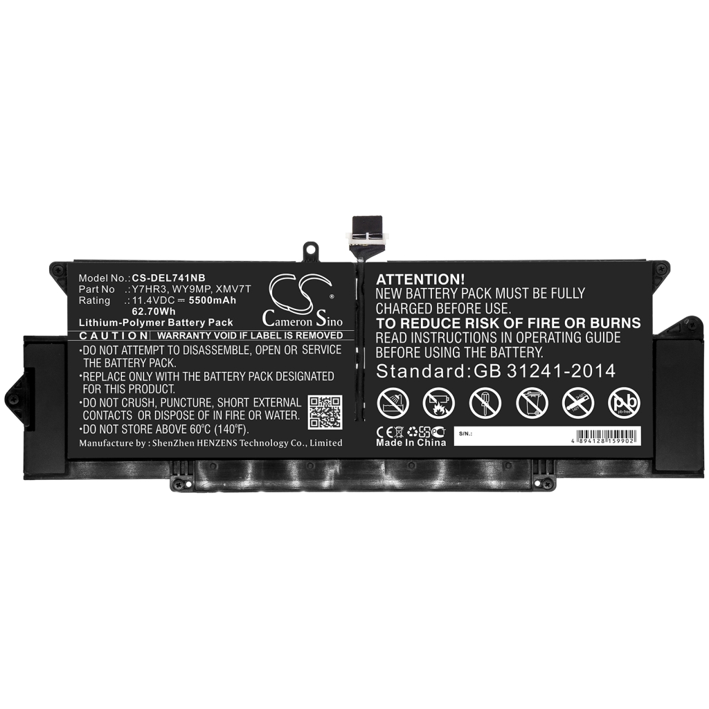 Battery Replaces XMV7T