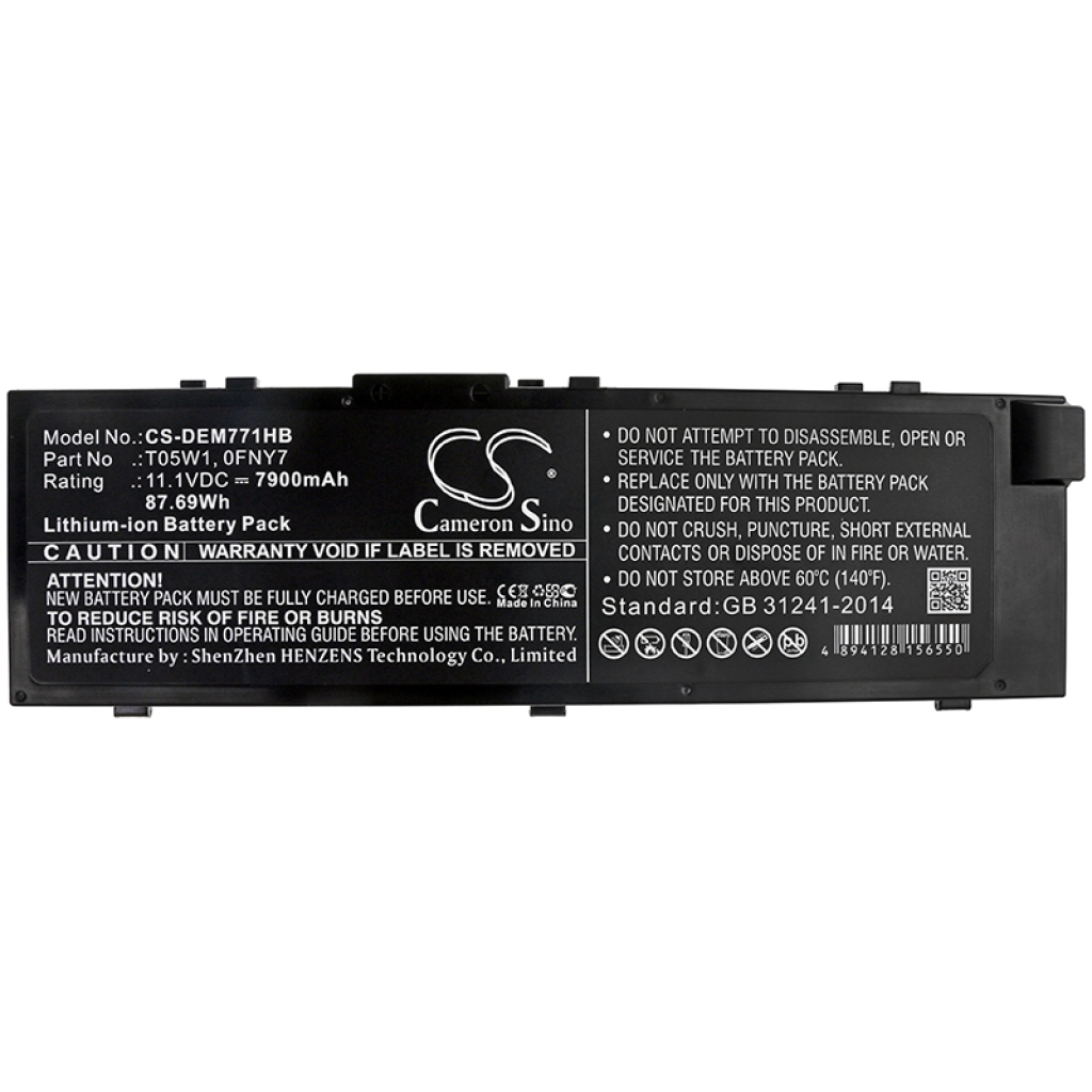 Batterier till bärbara datorer DELL CS-DEM771HB