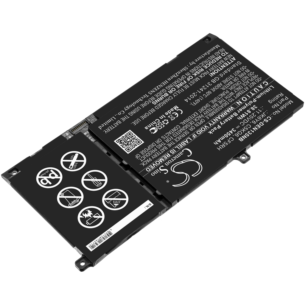 Batterier Ersätter Inspiron 14 5406 2-in-1