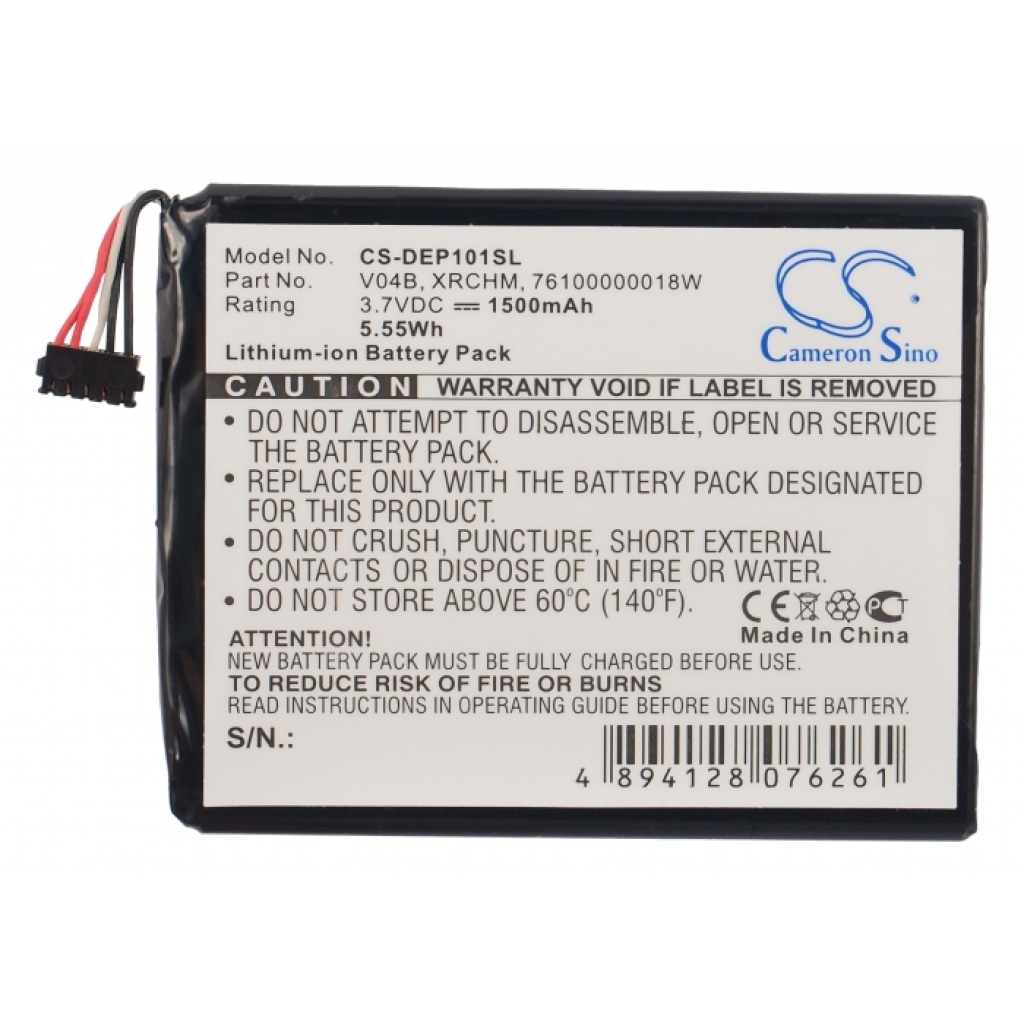 Batterier för surfplattor DELL CS-DEP101SL