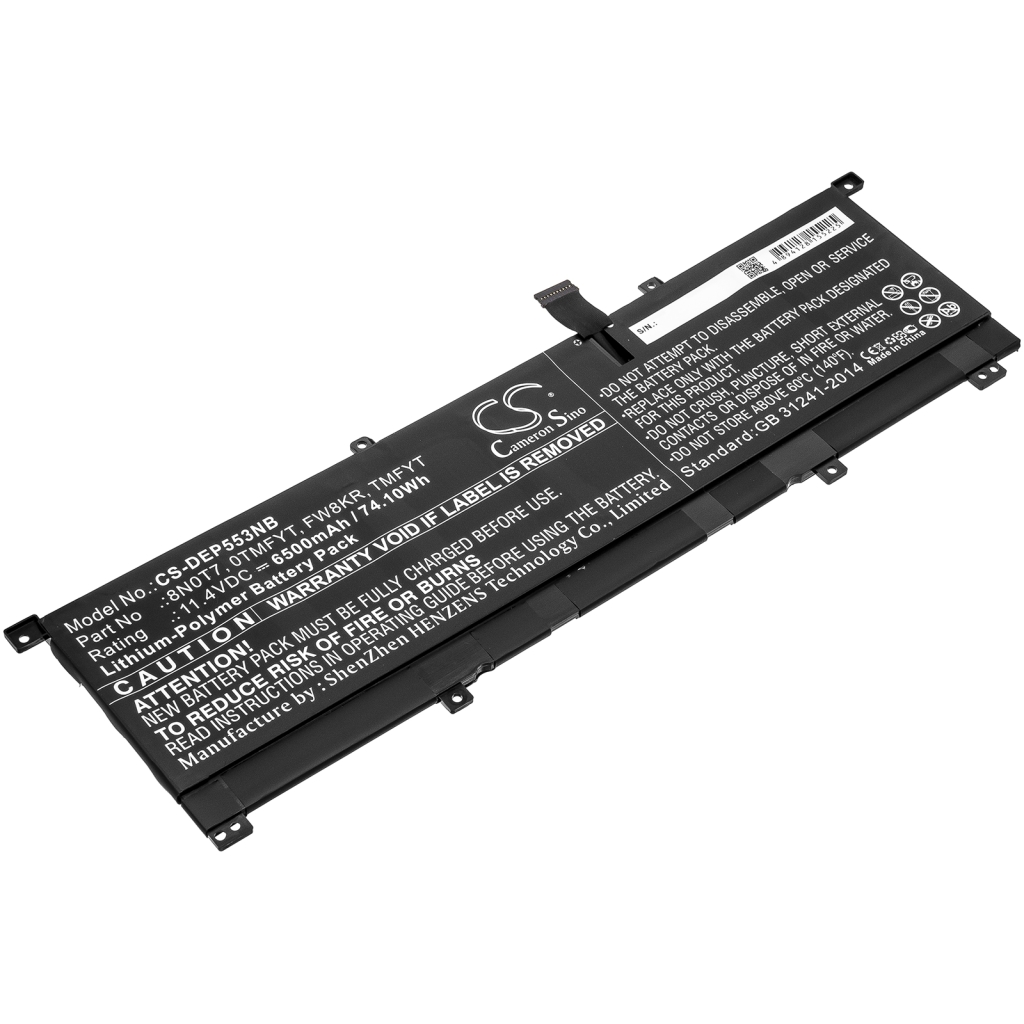 Batterier till bärbara datorer DELL CS-DEP553NB