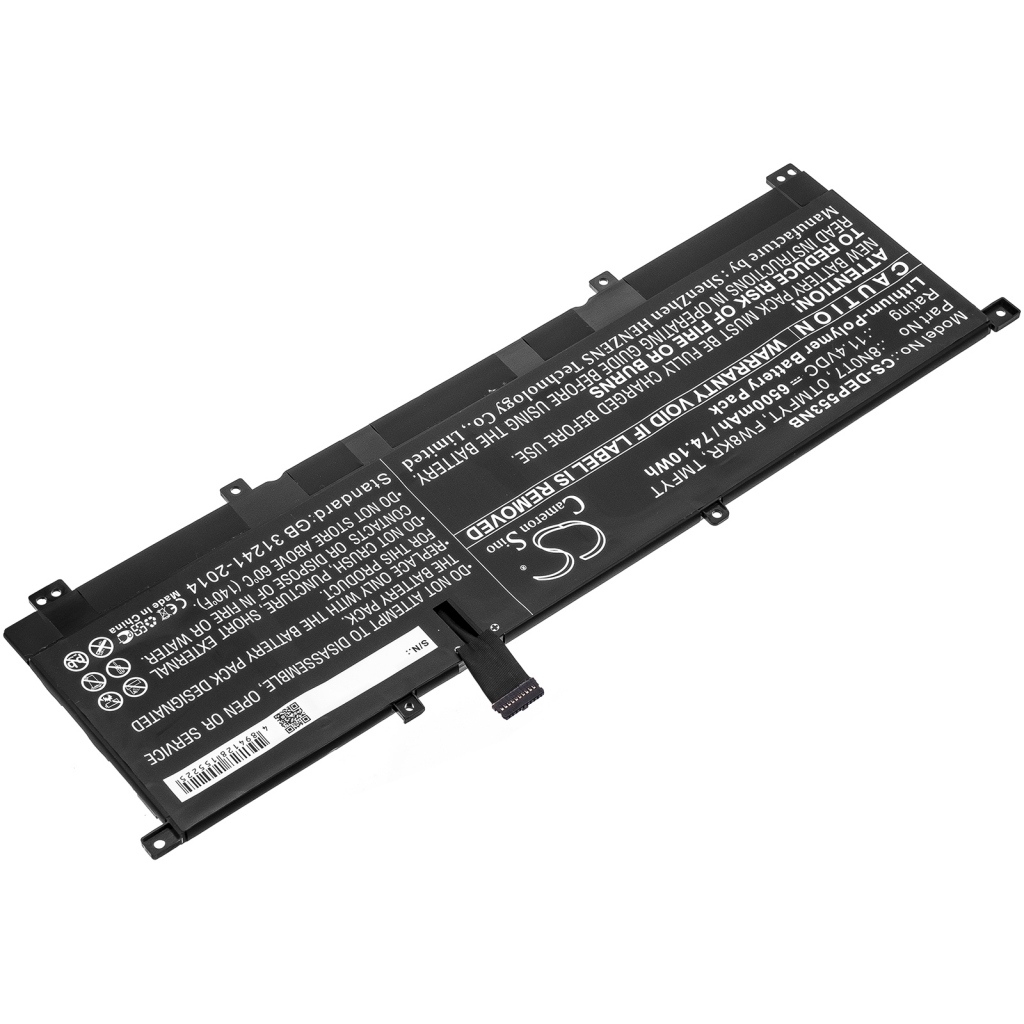 Batterier Ersätter XPS 15-9575-D2605TS