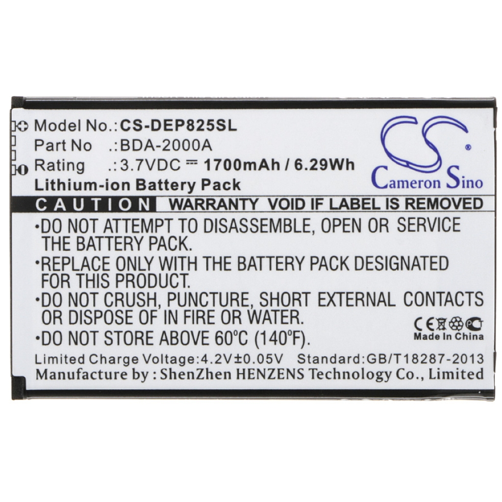 Batterier Ersätter SmartEasy 824