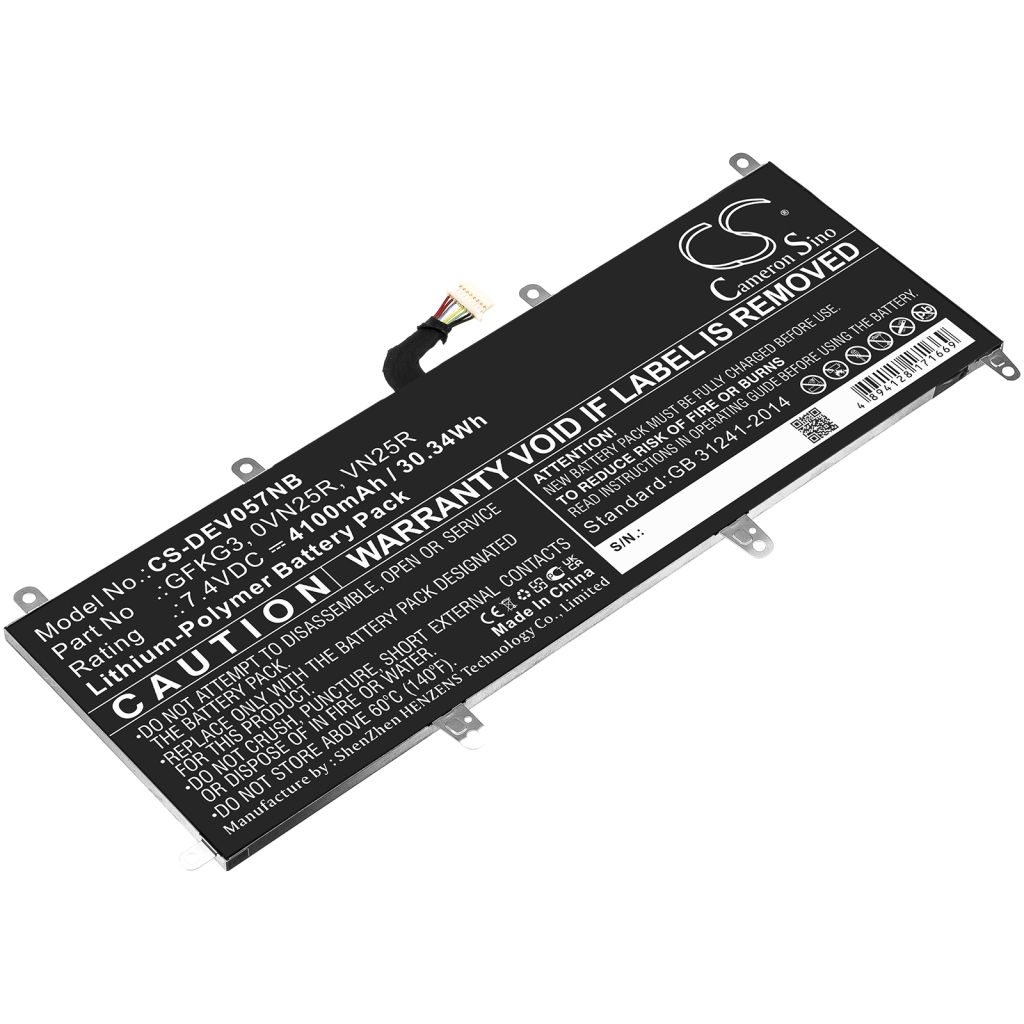 Batterier till bärbara datorer DELL CS-DEV057NB