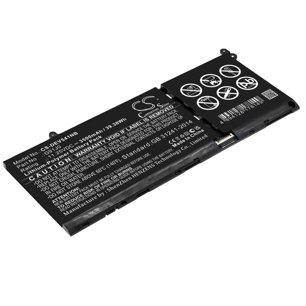 Batterier Ersätter inspiron 5518