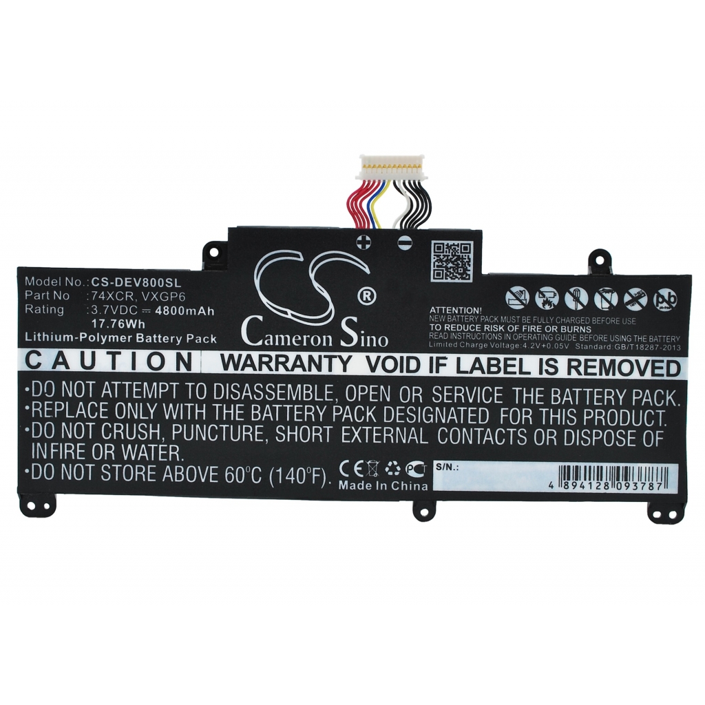 Batterier för surfplattor DELL CS-DEV800SL