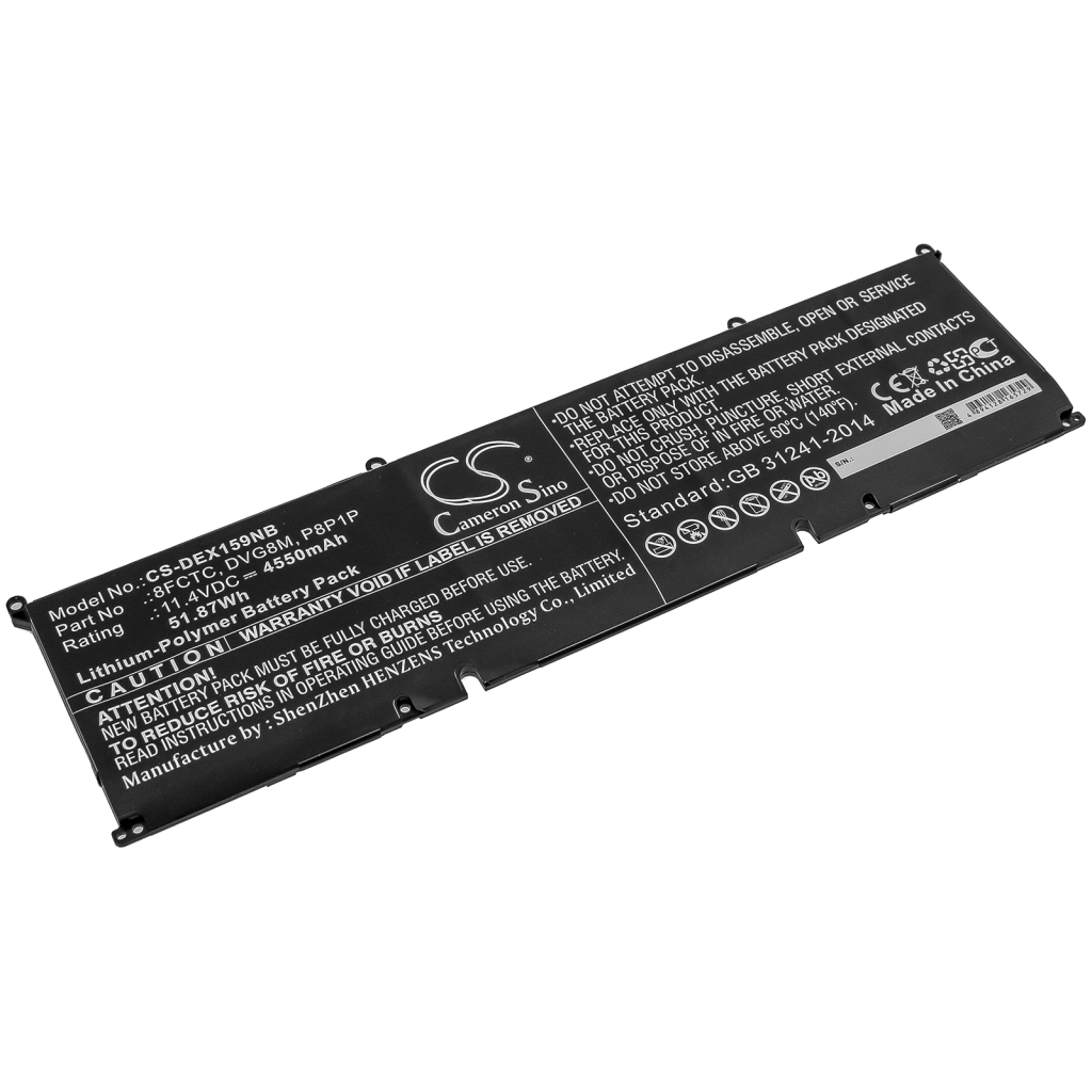 Batterier Ersätter XPS 15-9500-R1505S