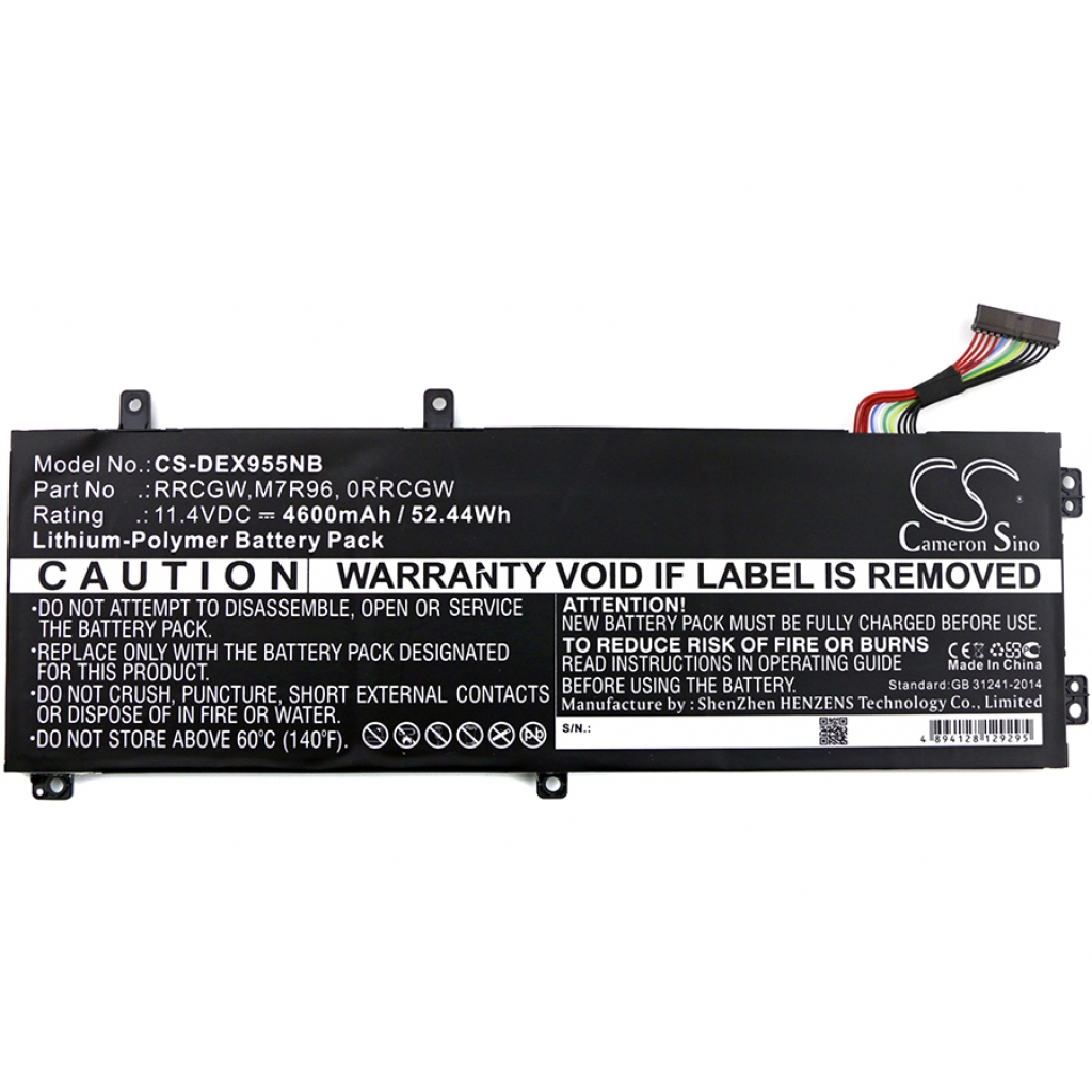Batterier Ersätter XPS 15-9570-D1505