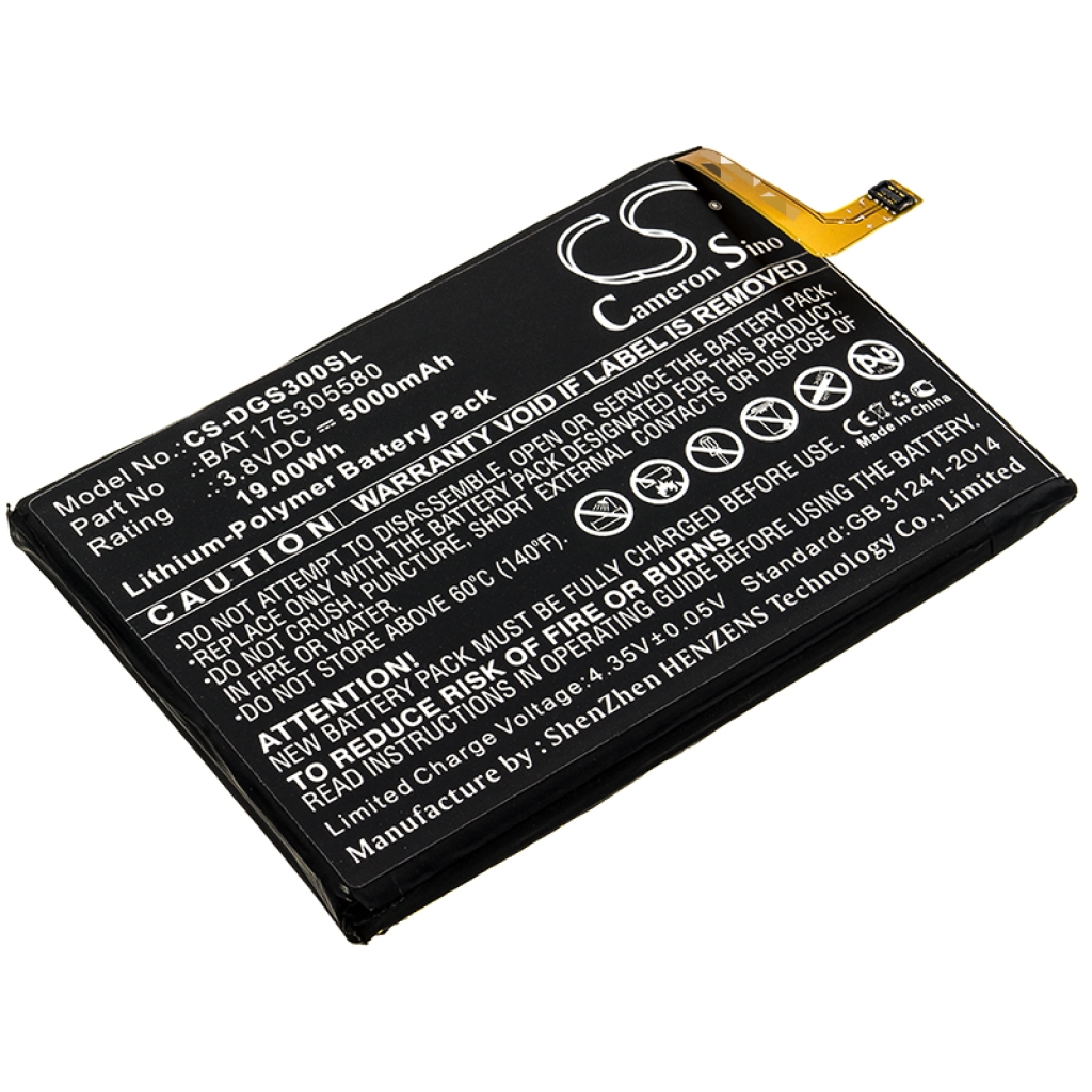 Batterier till mobiltelefoner Doogee CS-DGS300SL