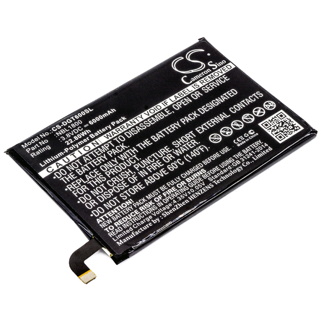 Batterier till mobiltelefoner Doogee CS-DGT600SL