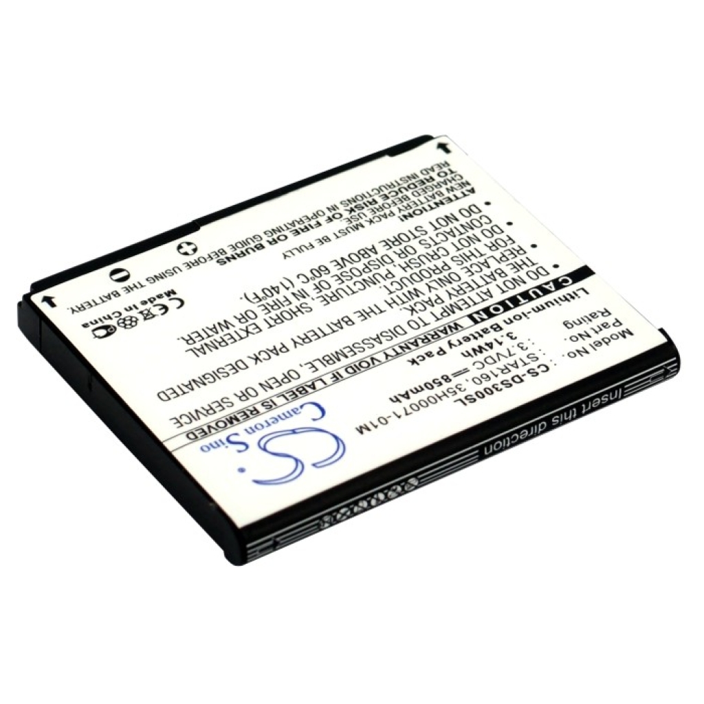 Compatible battery replacement for Qtek STAR160