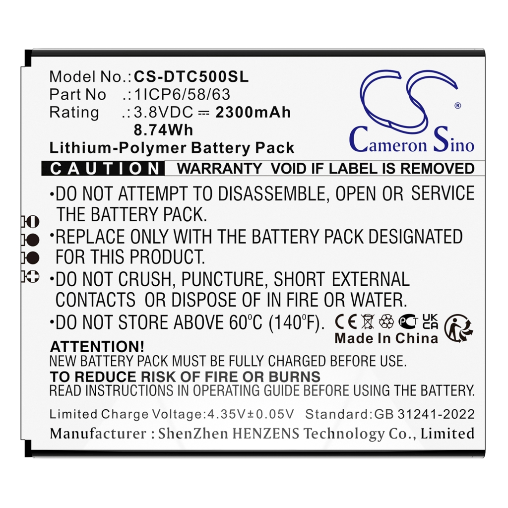 Batteries Printer Battery CS-DTC500SL