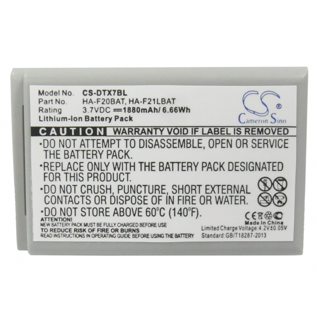 Batterier för skanner Casio CS-DTX7BL