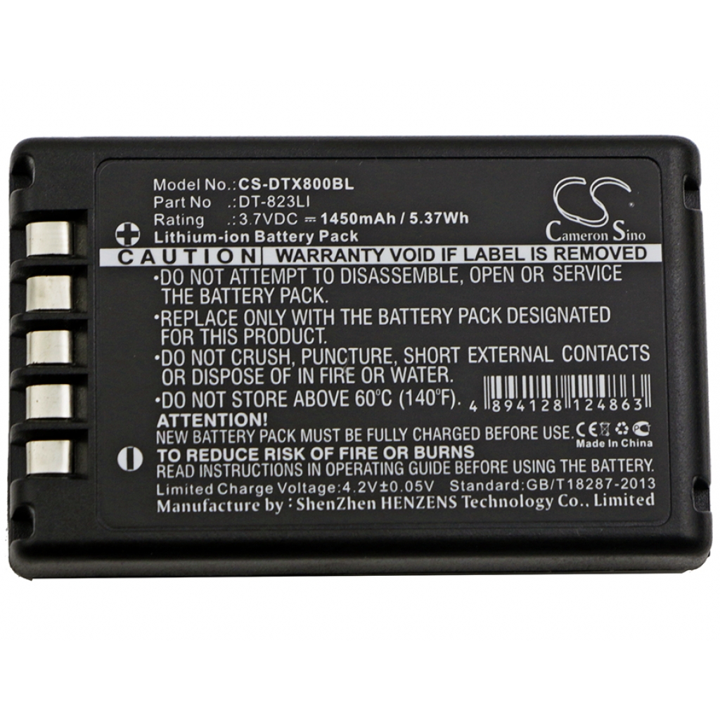 Batterier för skanner Casio CS-DTX800BL