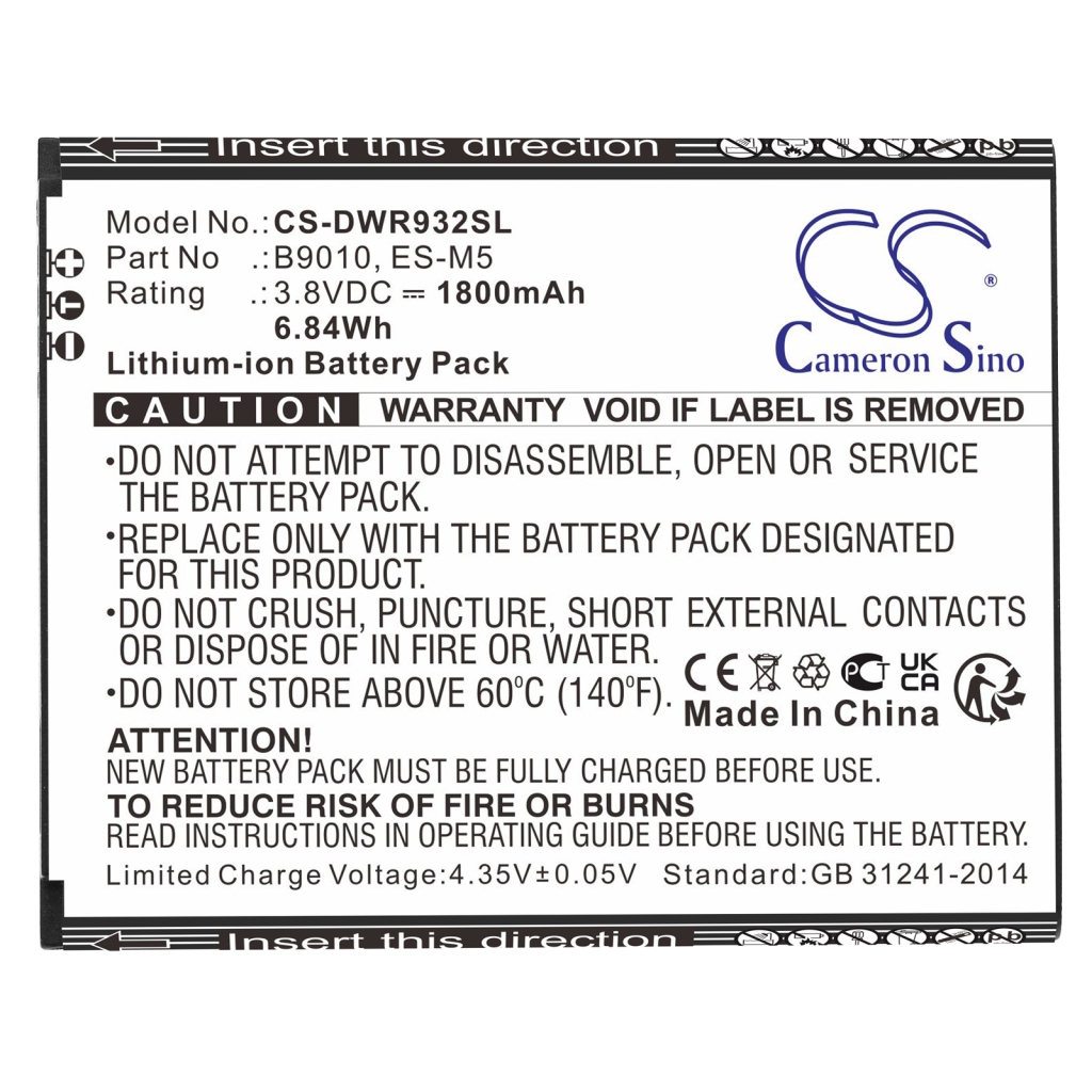 Batterier till mobiltelefoner D-link CS-DWR932SL