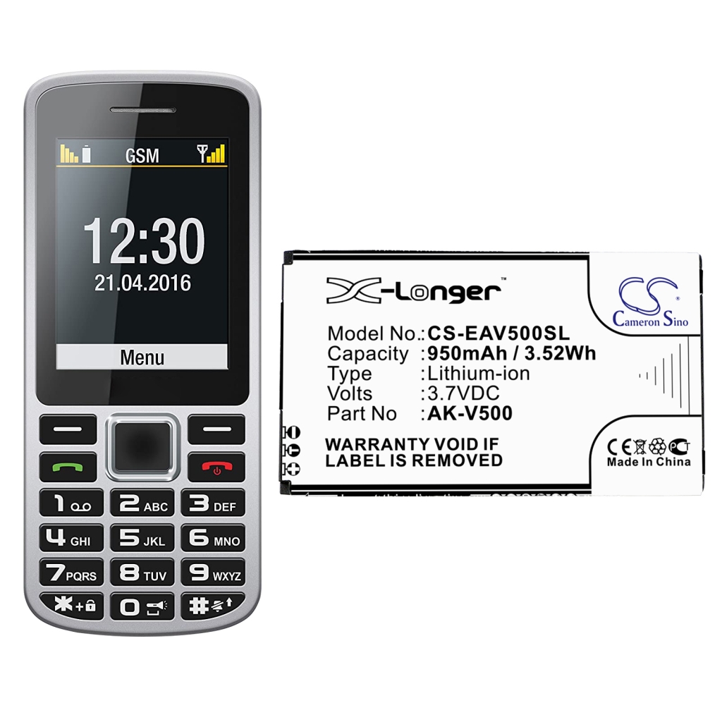 Batterier till mobiltelefoner Emporia CS-EAV500SL