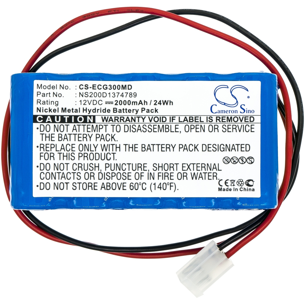 Batterier Ersätter ECG-101A