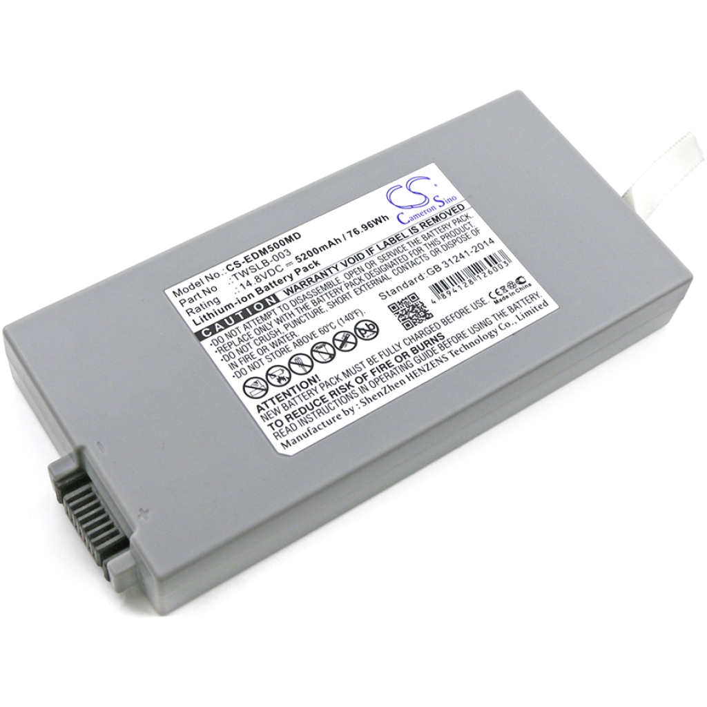 Batterier för medicintekniska produkter Drager CS-EDM500MD