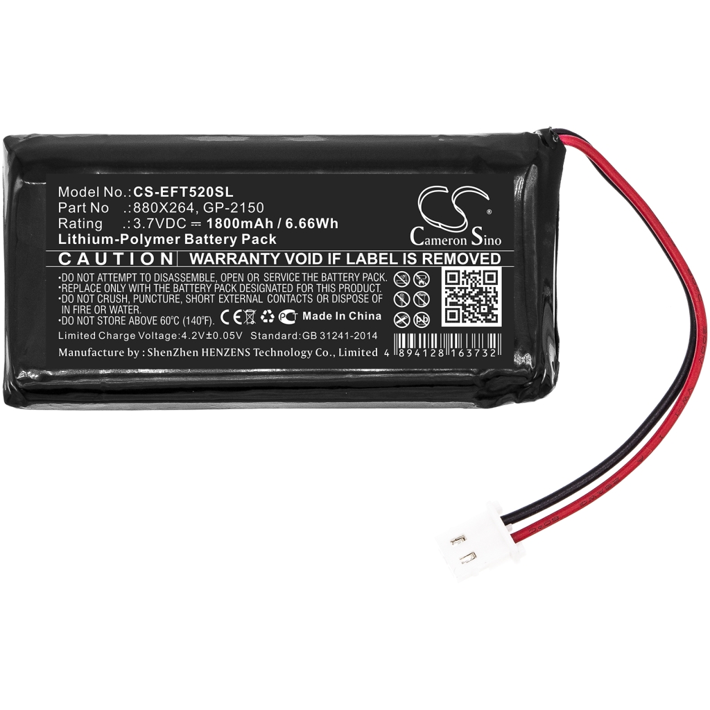 Battery Replaces GP103045L180R