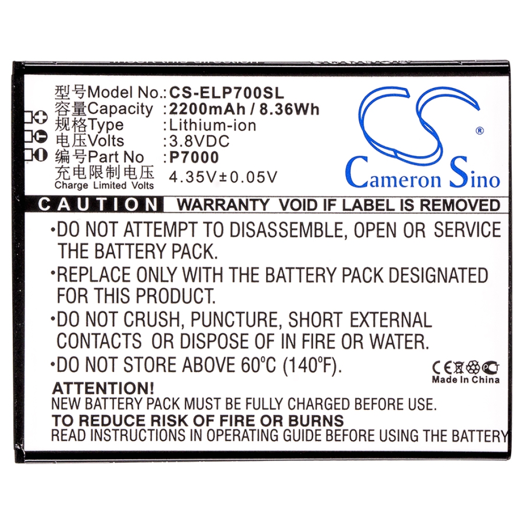 Batterier till mobiltelefoner Elephone CS-ELP700SL