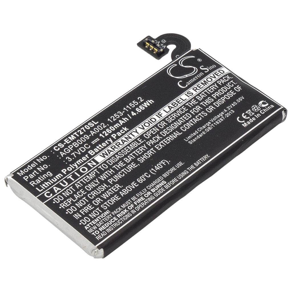 Batterier till mobiltelefoner Sony Ericsson CS-EMT270SL