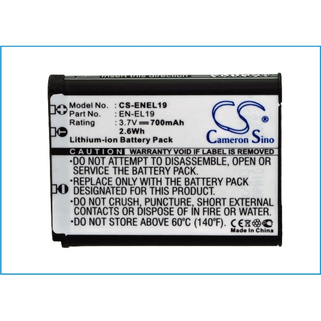 Batterier Ersätter Coolpix S5200