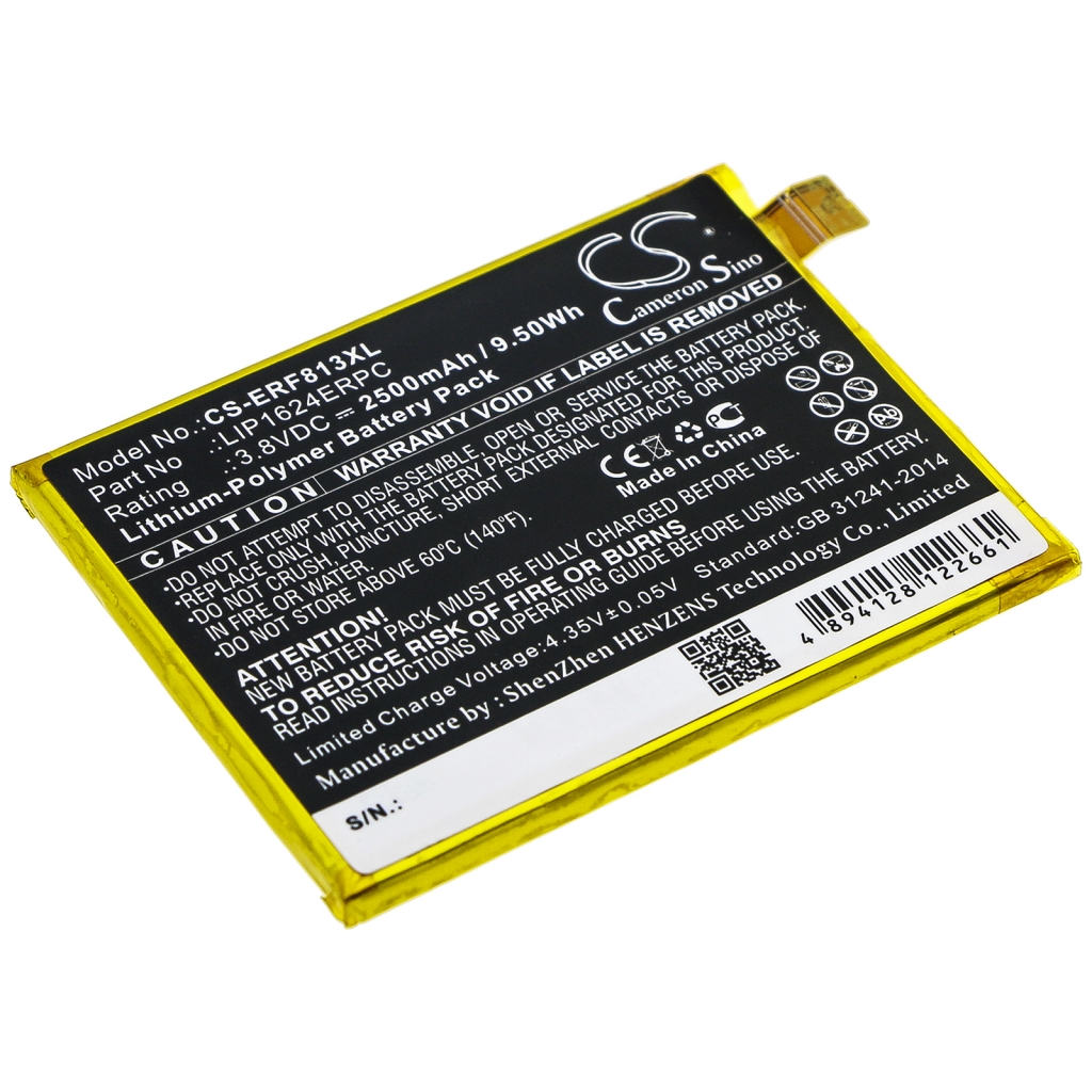 Batterier till mobiltelefoner Sony CS-ERF813XL