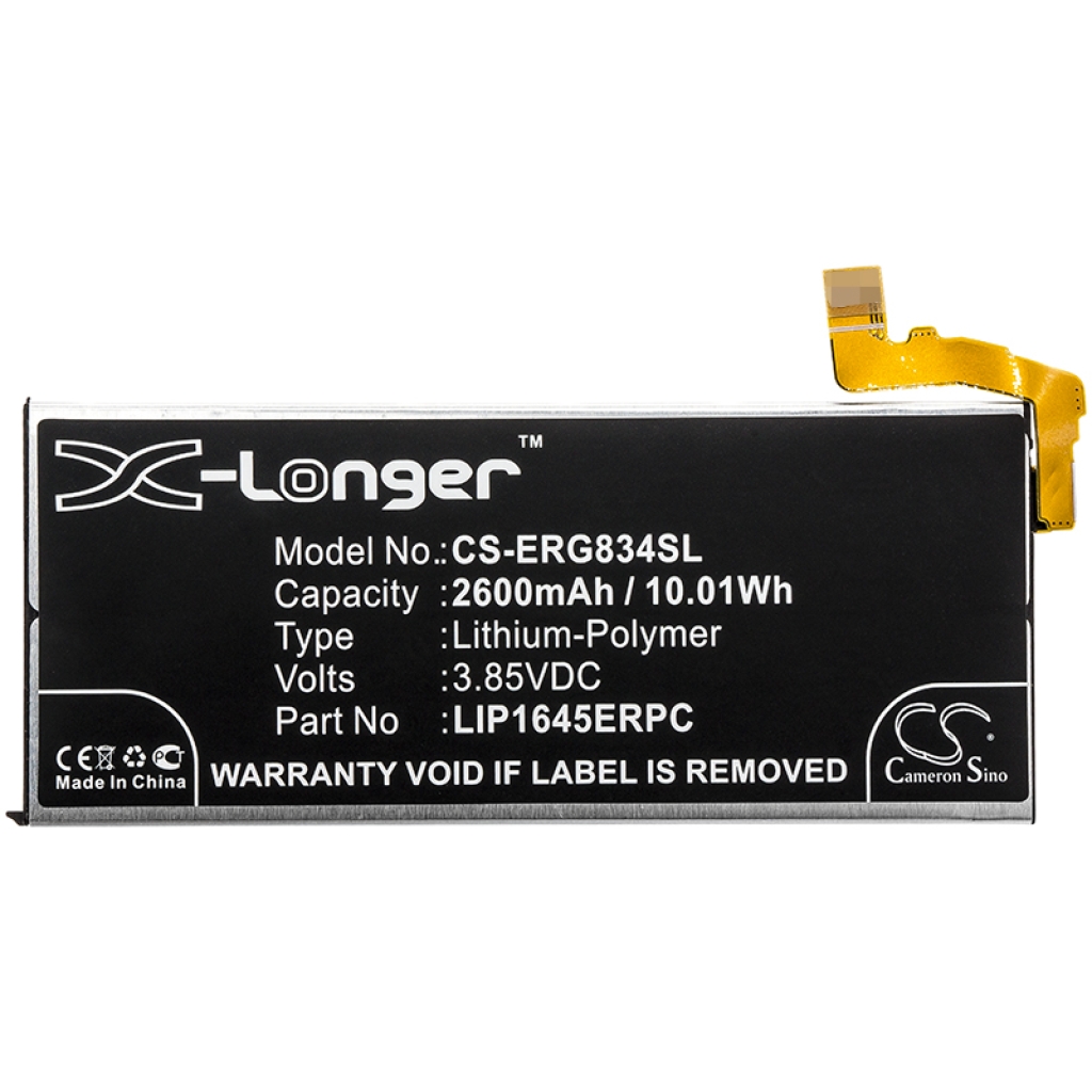 Compatible battery replacement for Sony LIP1645ERPC