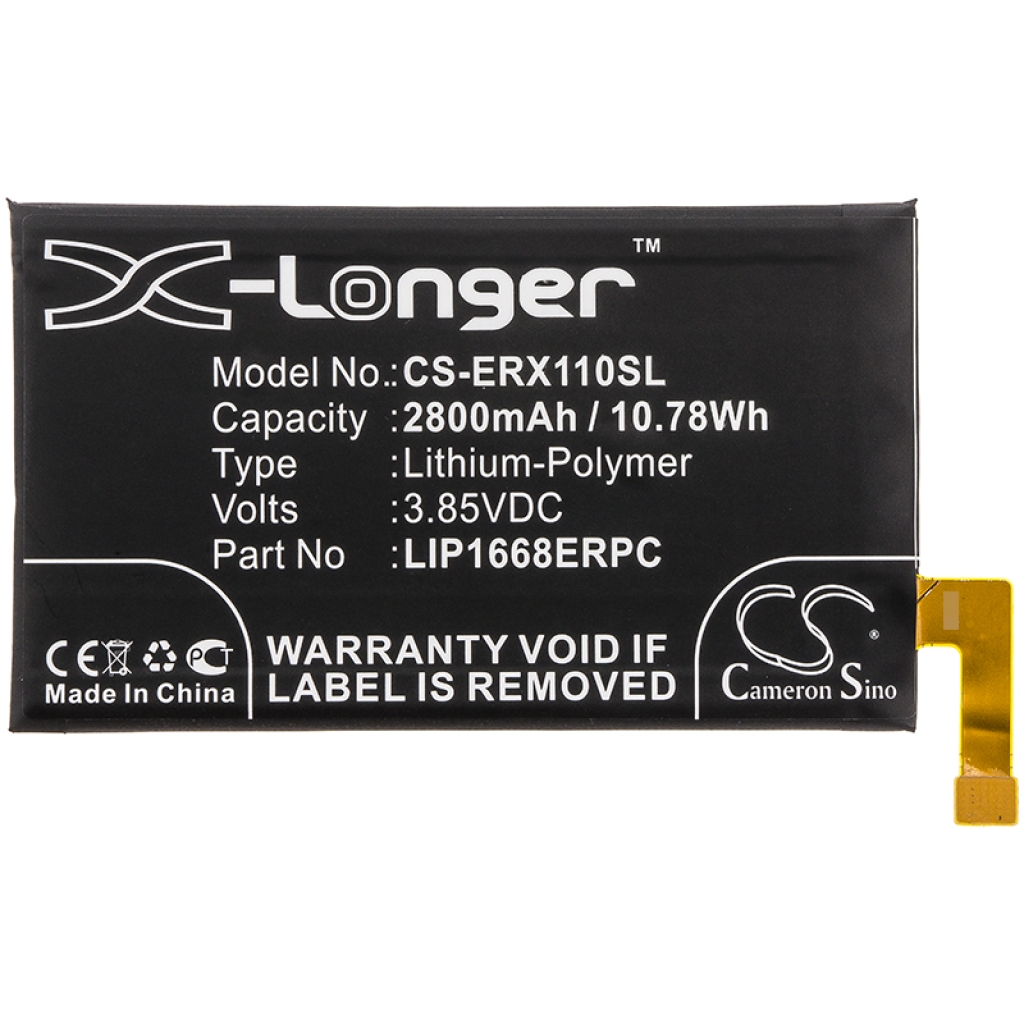 Batterier till mobiltelefoner Sony CS-ERX110SL