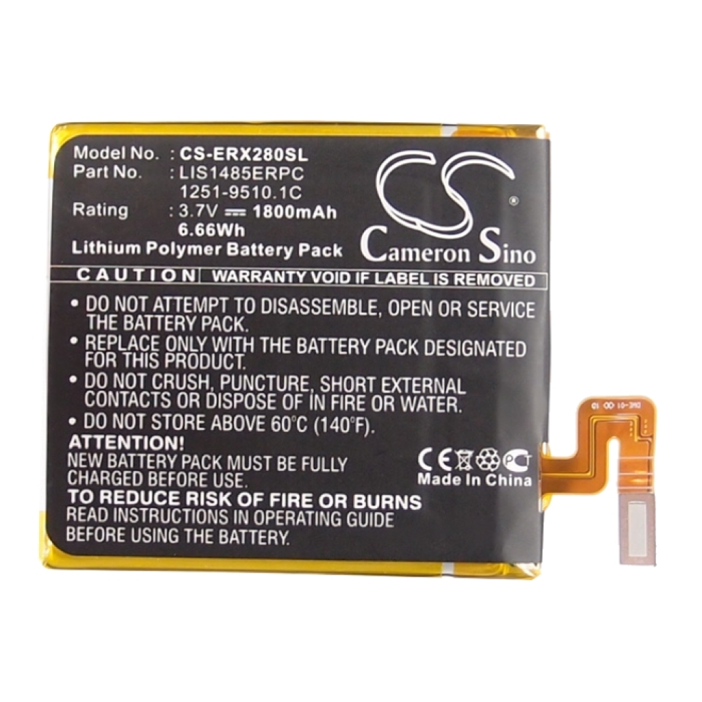 Batterier Ersätter LIS1485ERPC