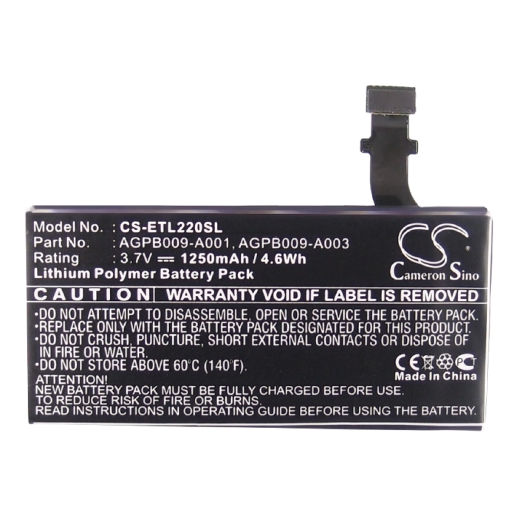 Batterier Ersätter AGPB009-A001