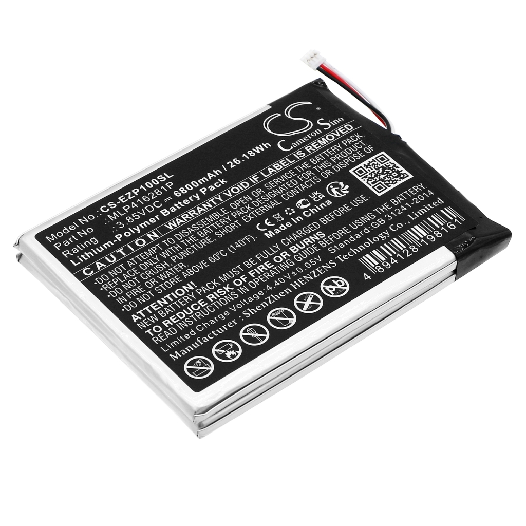 Batterier för hemsäkerhet Ezviz CS-EZP100SL