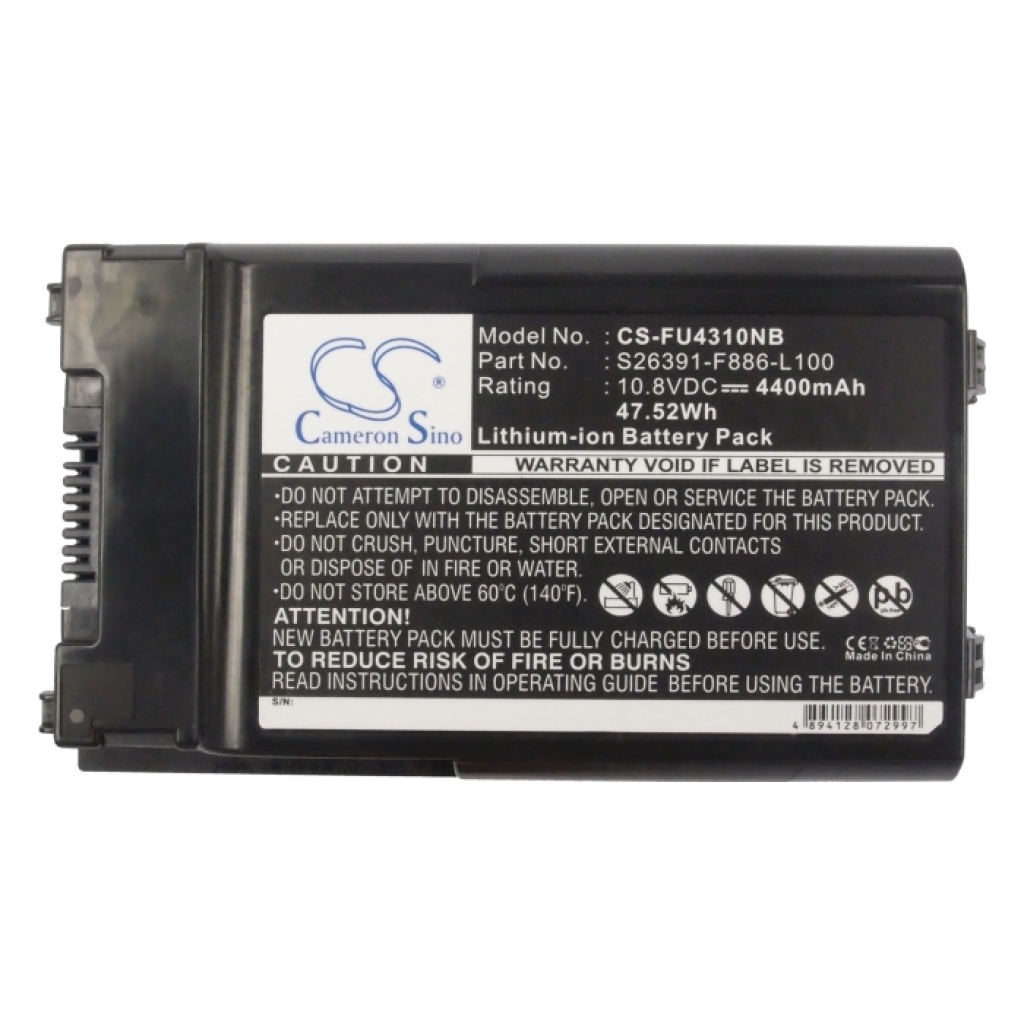 Batterier till bärbara datorer Fujitsu CS-FU4310NB