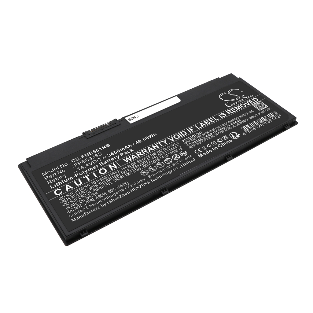 Batterier Ersätter Lifebook E558 E5580M251FNL