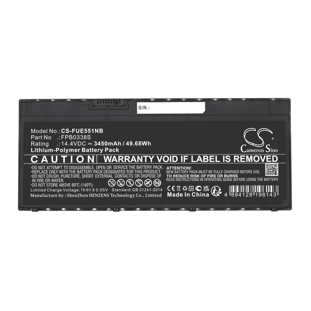 Batterier Ersätter LifeBook E5410(VFY E5410MC5AMDE)