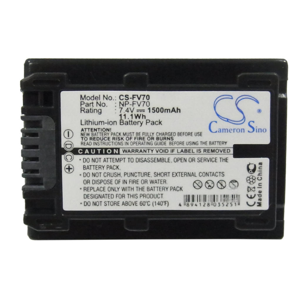 Batterier Ersätter __        HDR-CX560V