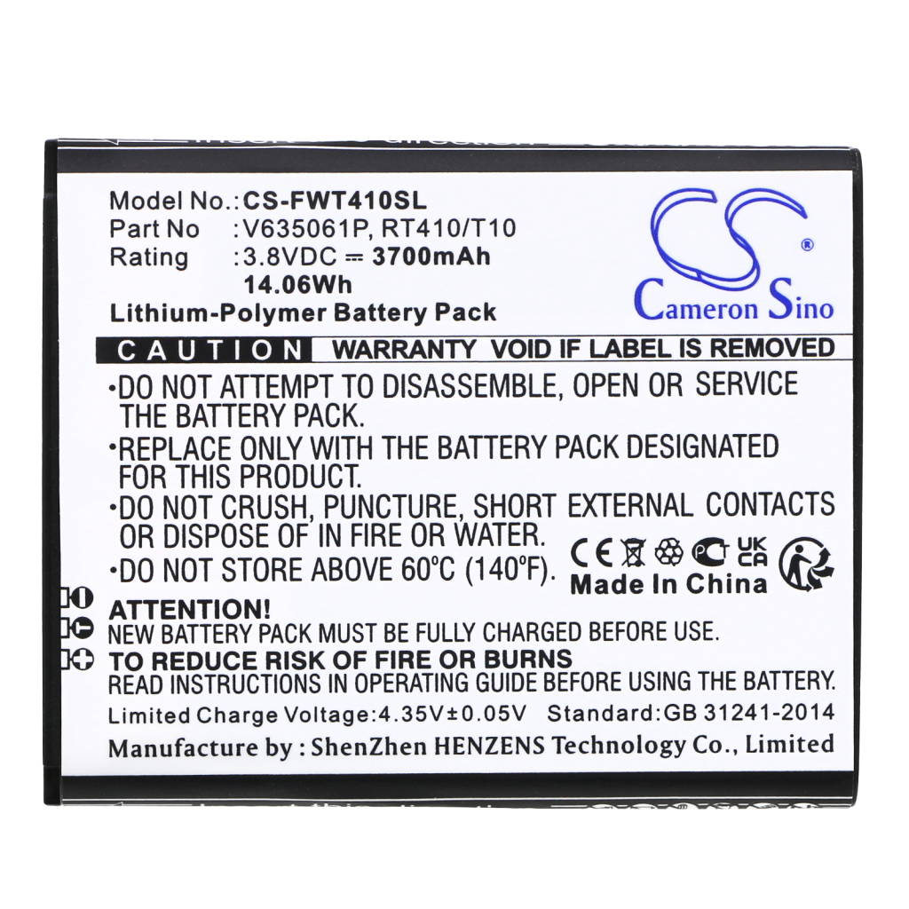 Batterier Batterier för hotspots CS-FWT410SL