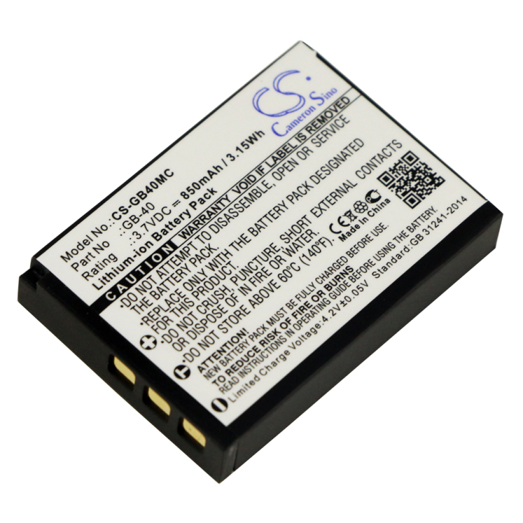 Kamerabatterier General Imaging CS-GB40MC