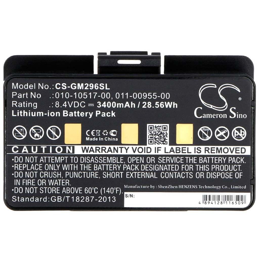 Batterier Ersätter GPSMAP 396