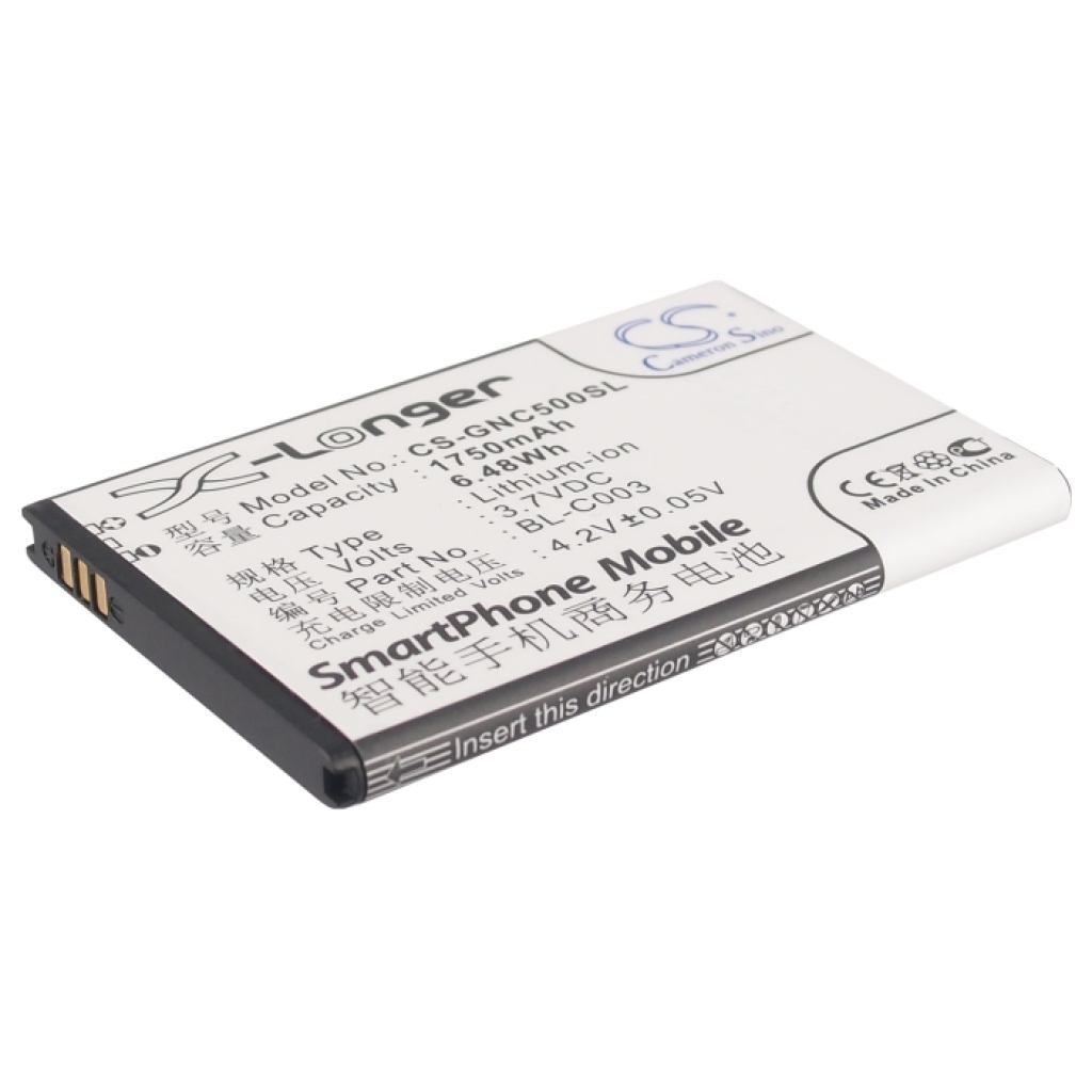 Batterier till mobiltelefoner GIONEE CS-GNC500SL