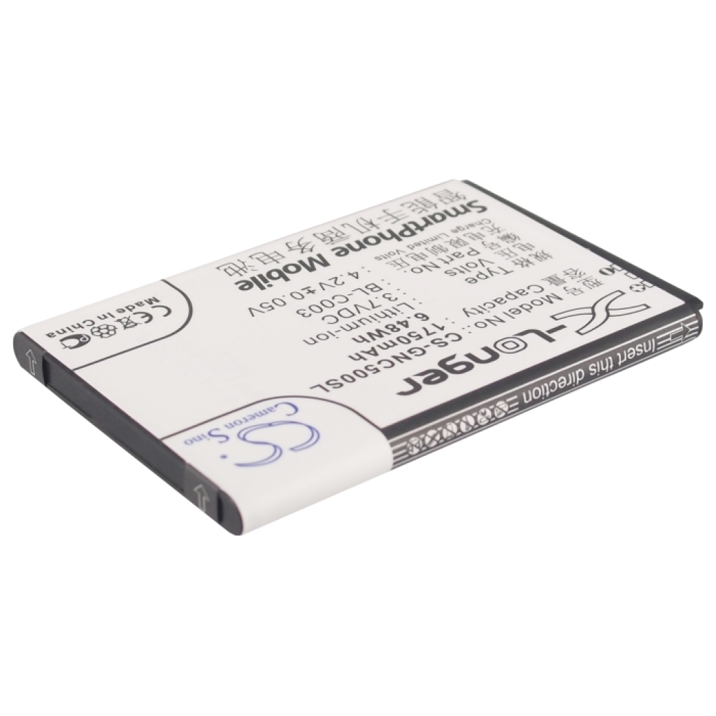 Batterier till mobiltelefoner GIONEE CS-GNC500SL