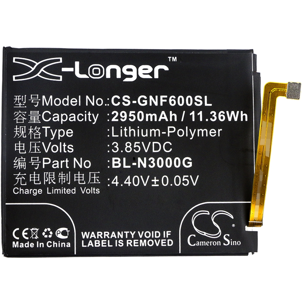 Batterier till mobiltelefoner GIONEE CS-GNF600SL