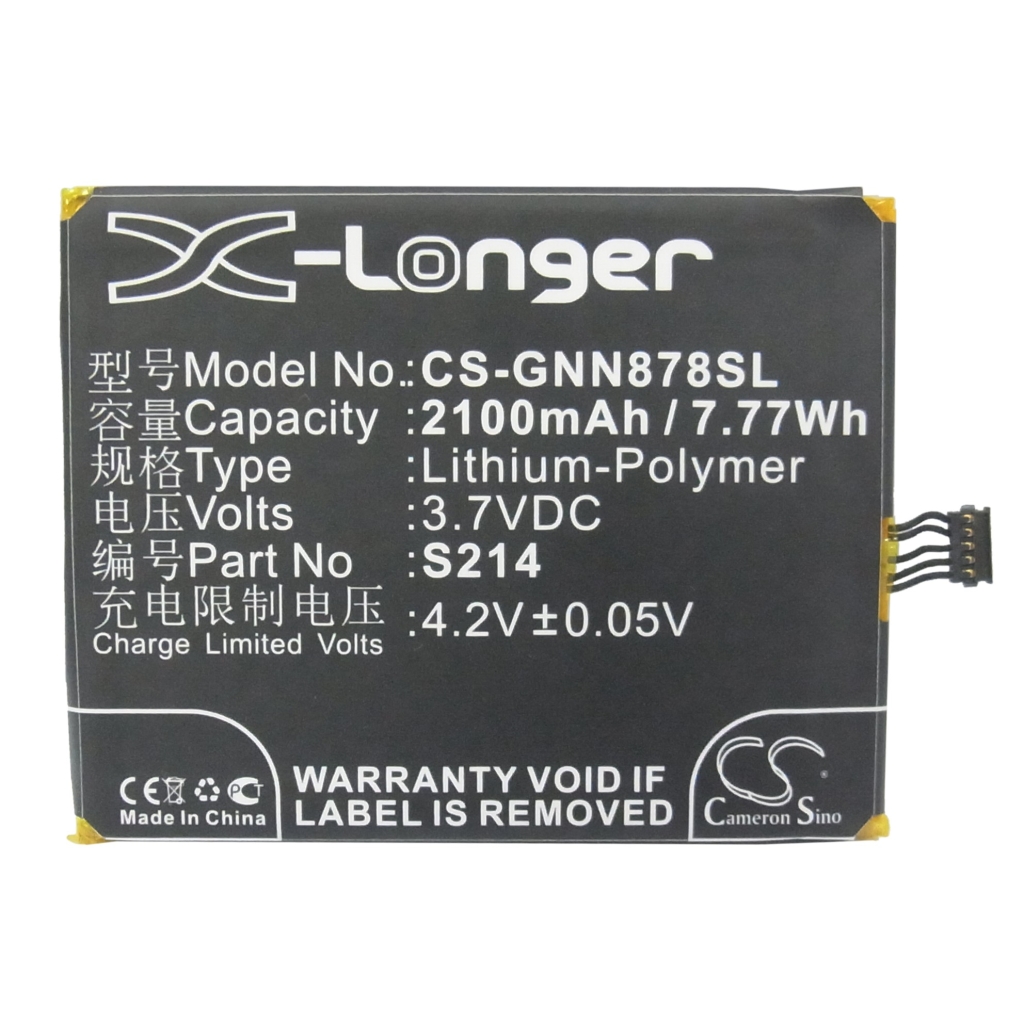 Batterier till mobiltelefoner GIONEE CS-GNN878SL