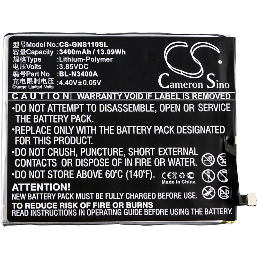 Batterier Ersätter BL-N3400A