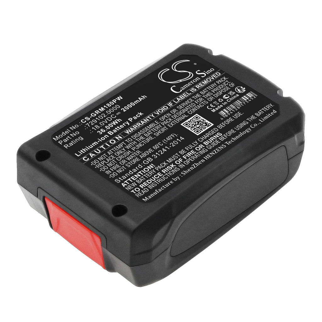 Batterier för verktyg Gloria CS-GRM180PW
