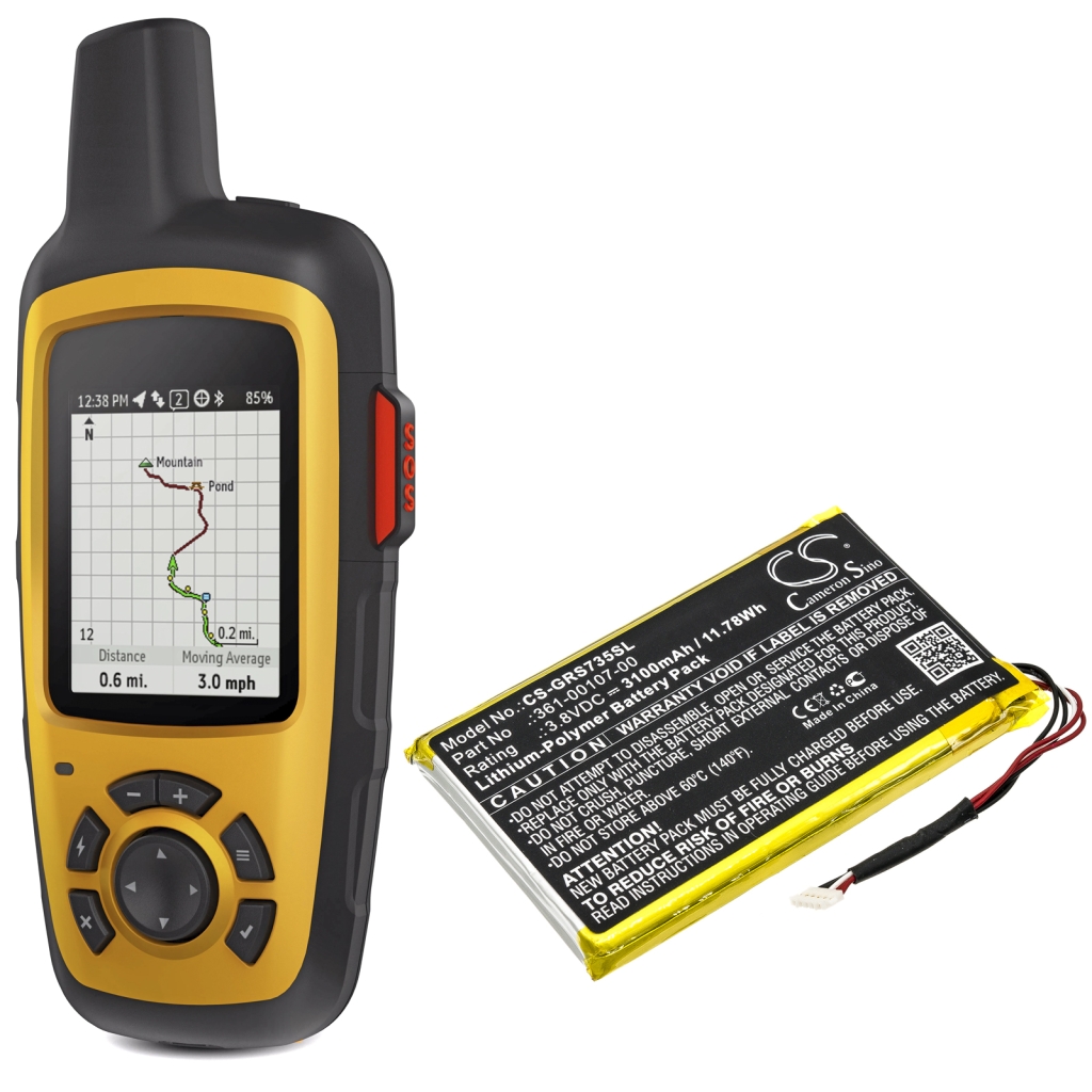 Batterier för navigering (GPS) Garmin CS-GRS735SL