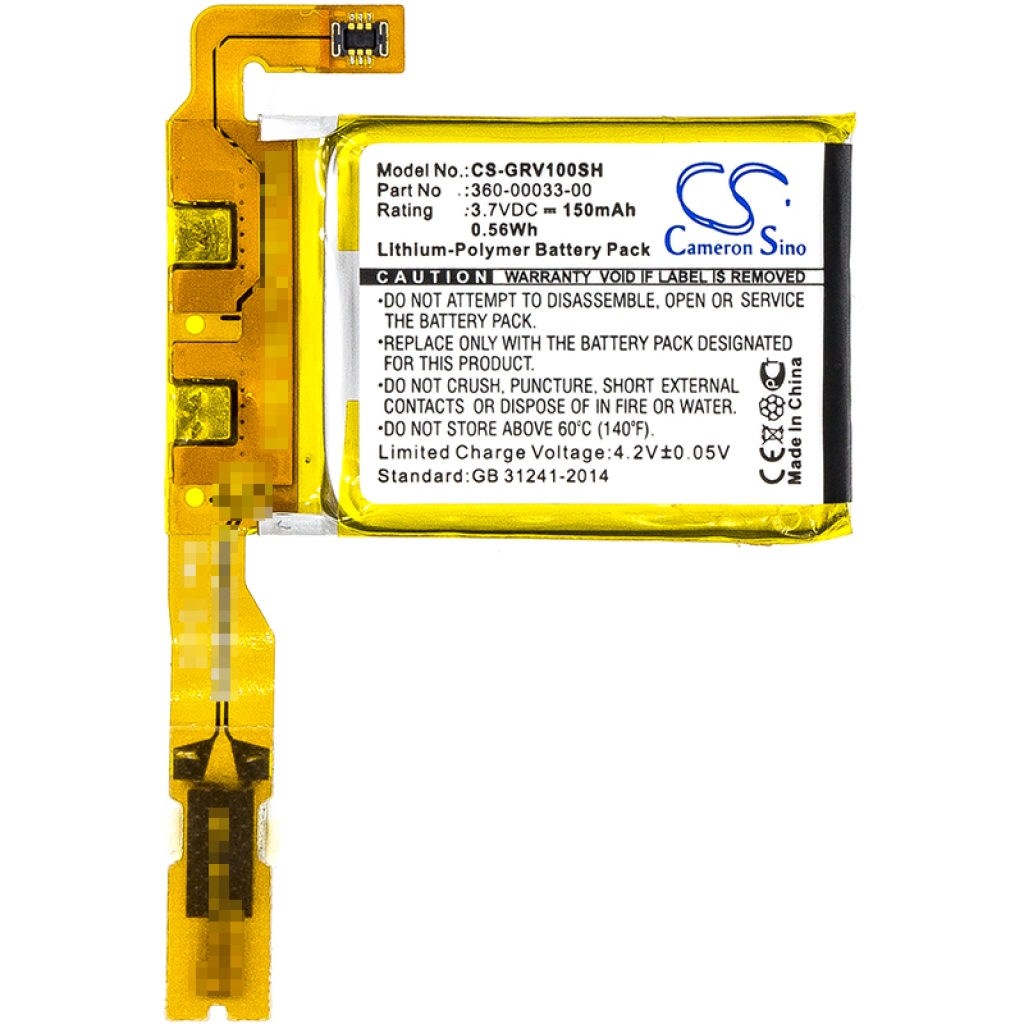 Batterier för smarta klockor Garmin CS-GRV100SH