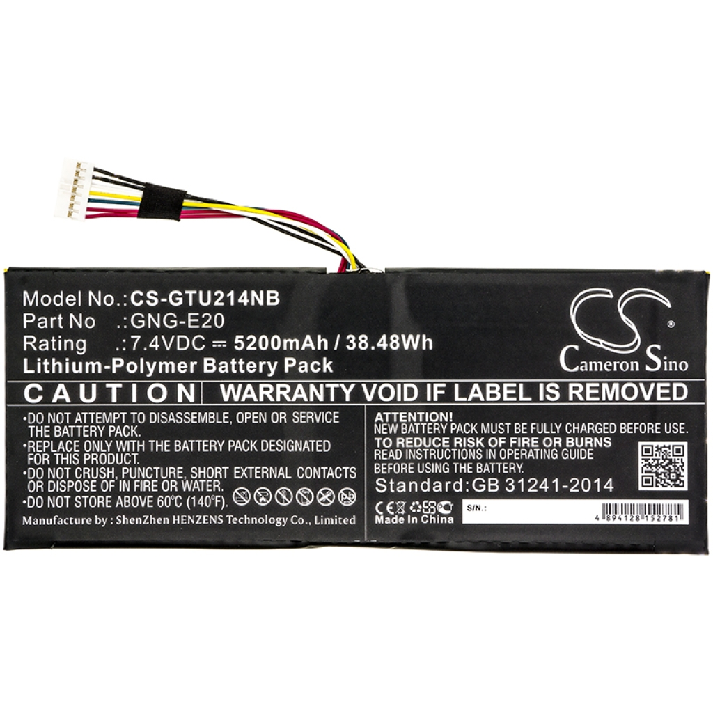 Notebook battery Getac CS-GTU214NB