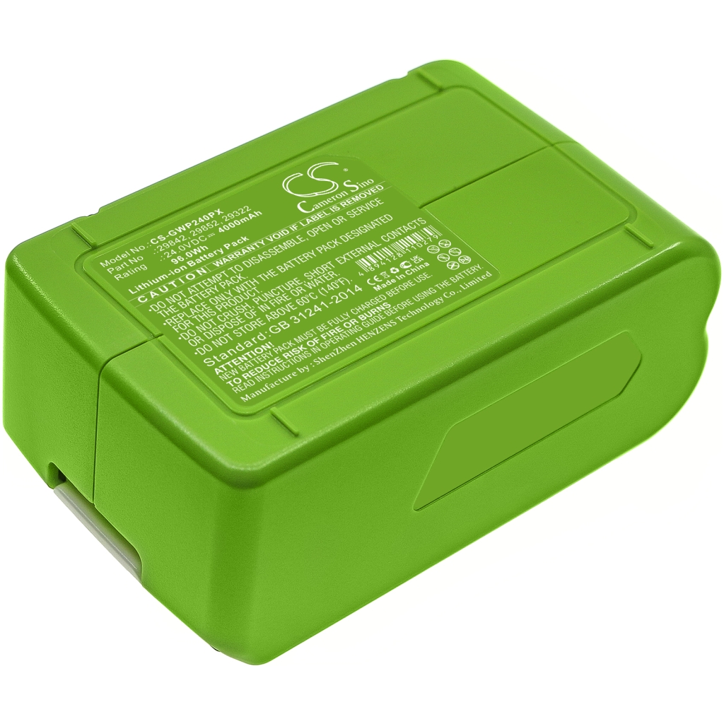 Batterier för verktyg Greenworks CS-GWP240PX