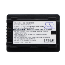 Compatible battery replacement for Panasonic VW-VBT190